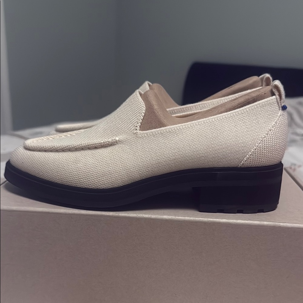 Rothy's Cream Flats with Minimalist Design